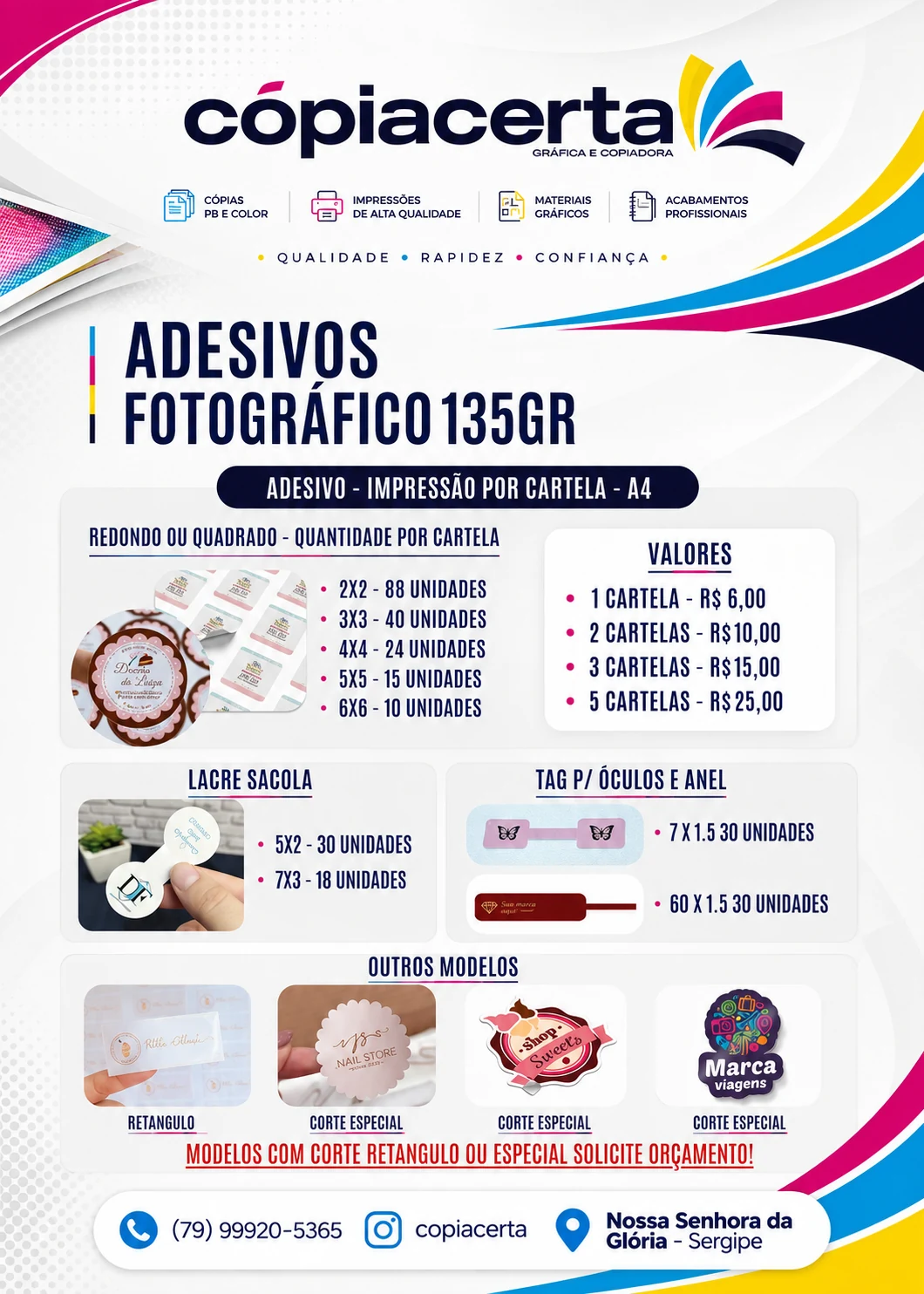 Tags de agradecimento